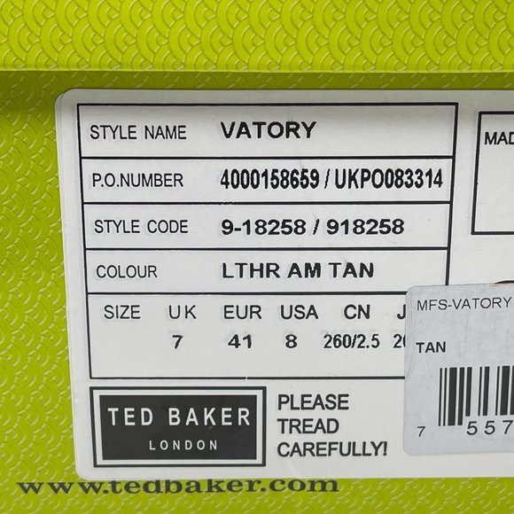Shoes | Ted Baker Vatory Brown Leather 